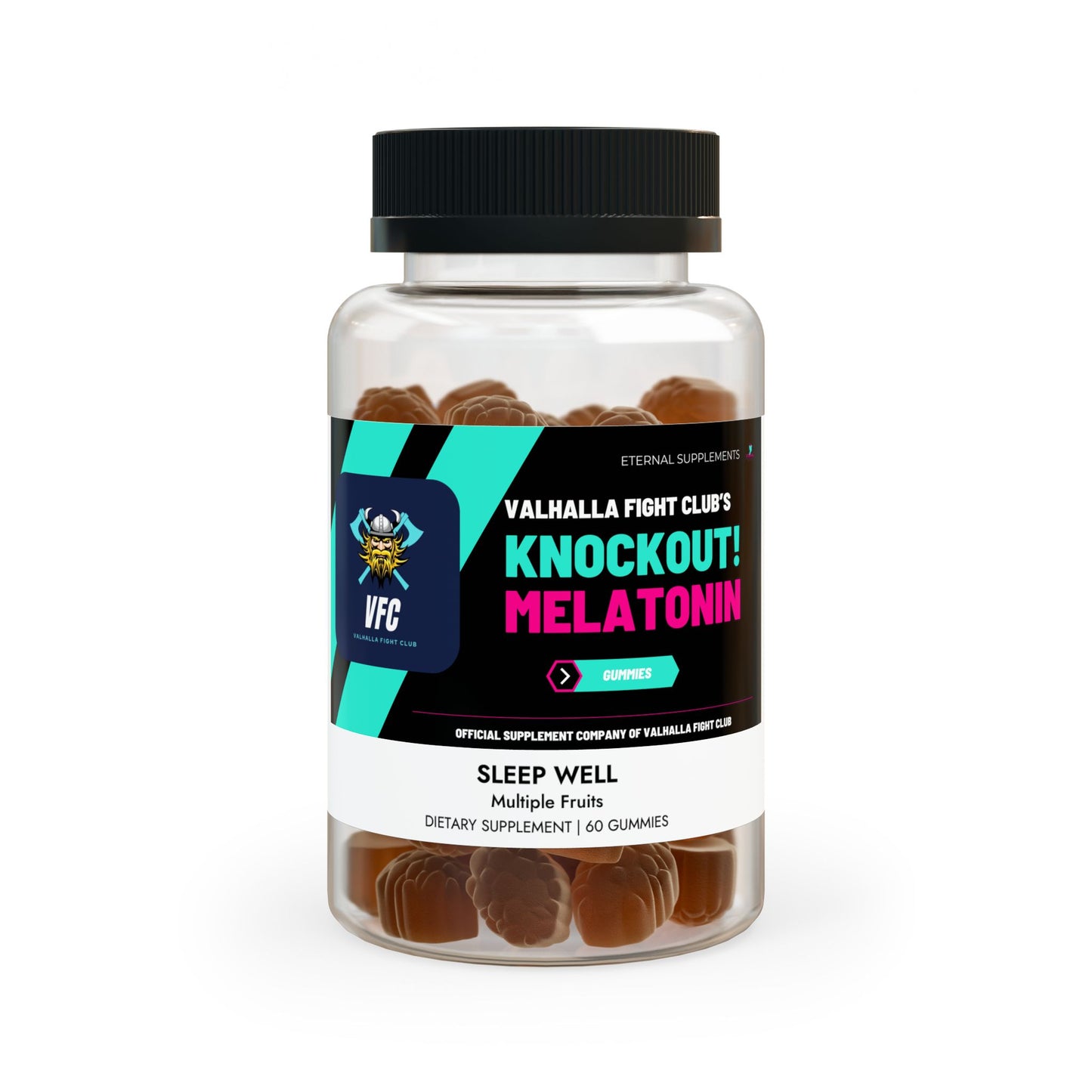 VFC's Knockout! Melatonin | Eternal Supplements | Sleep Well Gummies (60 Gummies)